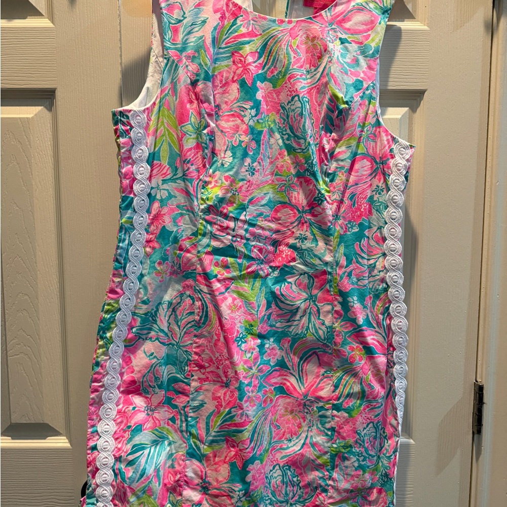 Lilly Pulitzer Pink and Green Floral Dress